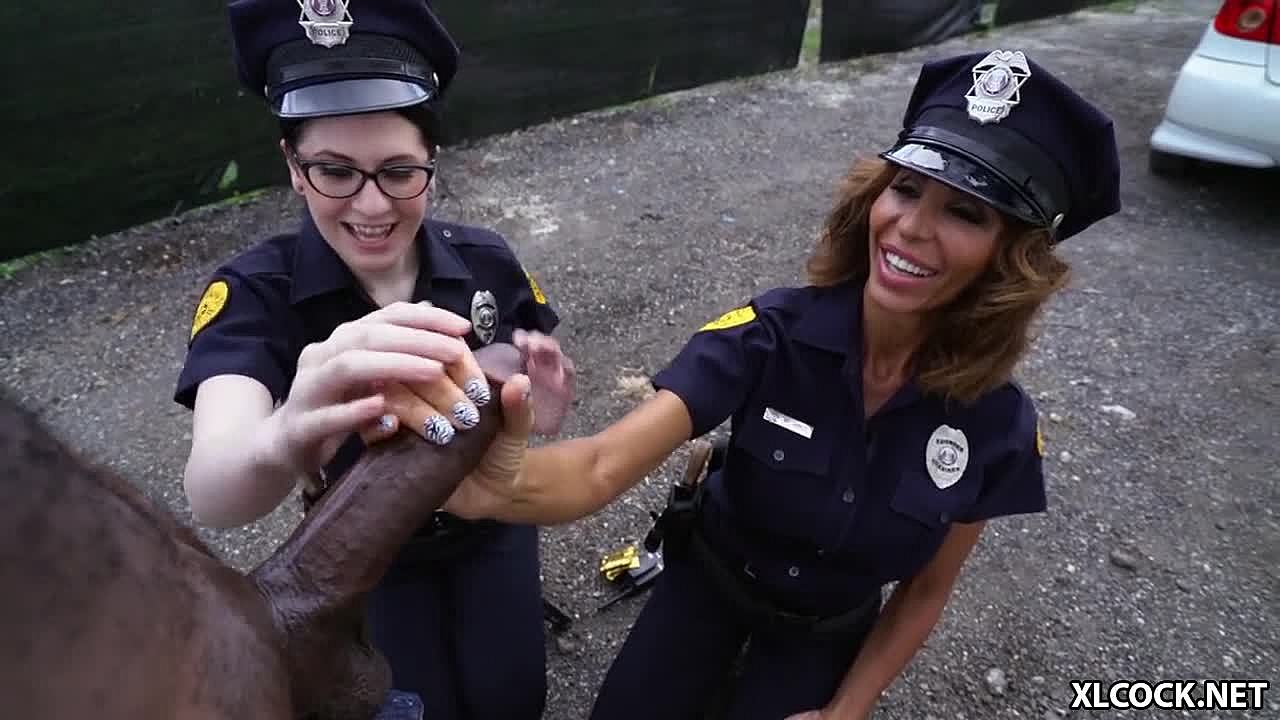 Lyla Lali And Norah Gold Take Bbc On Patrol Car Tubev Sex