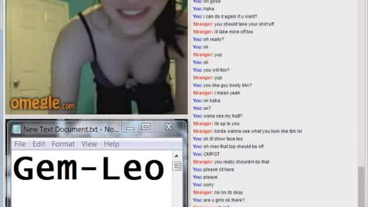 Lovable Girl On Omegle grabs Horny in nipple of friend Adult Picture