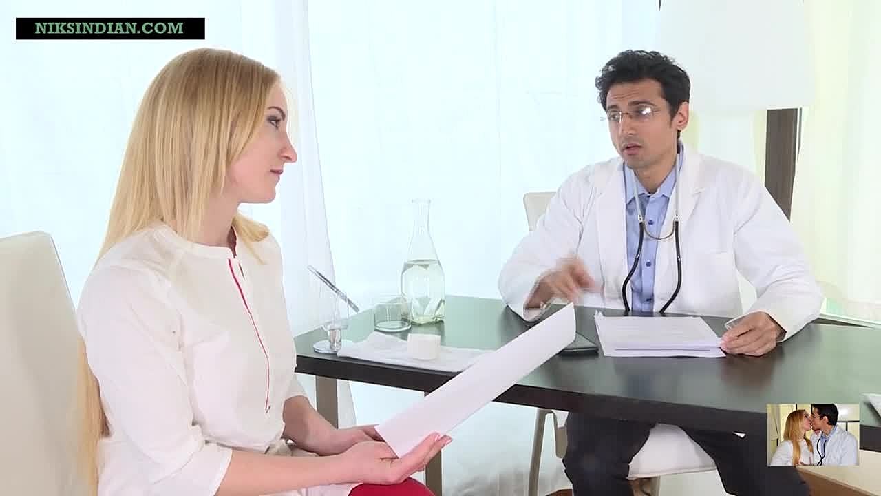 Indian doctor impregnates blonde patient midst she entreats for sperms in  her cum-hole sex video - TUBEV.SEX