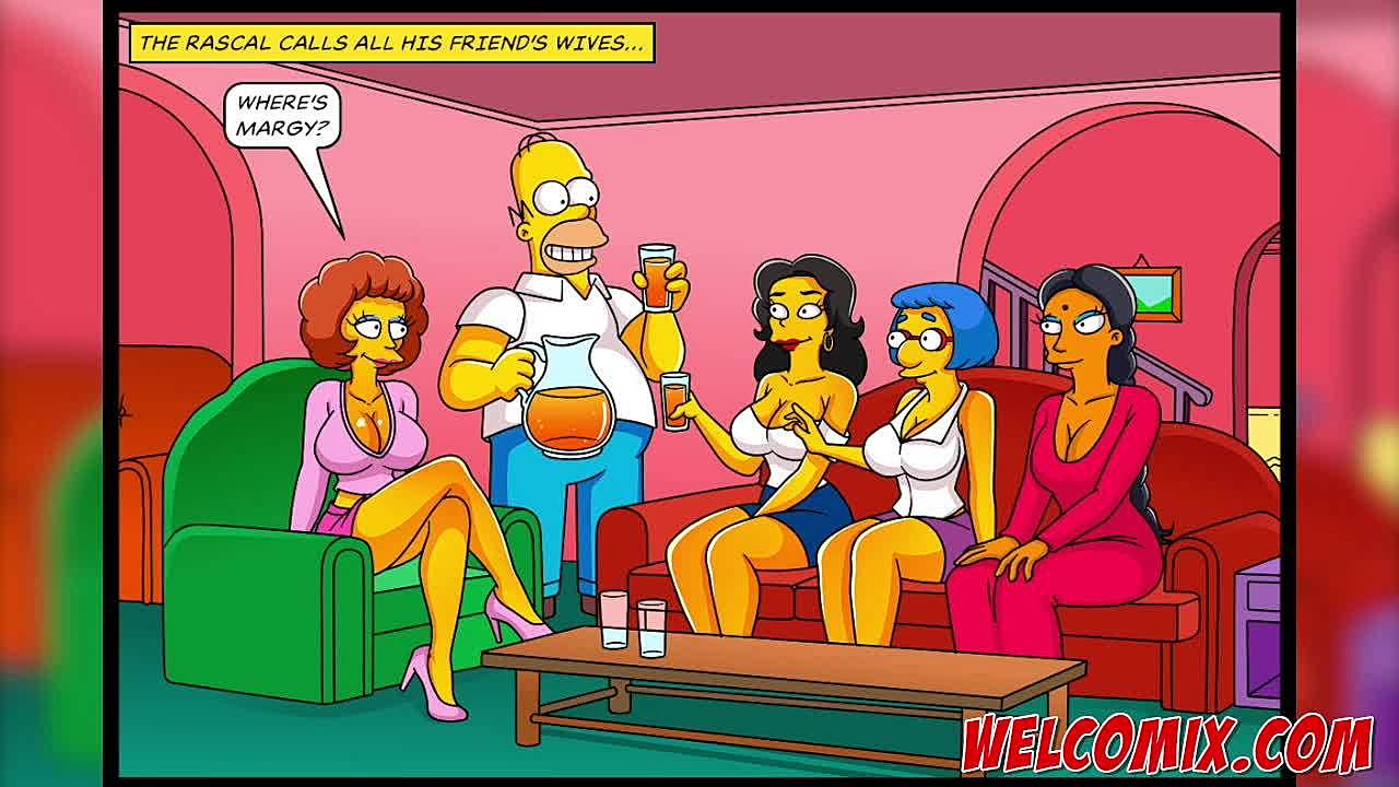 Homers kostaa ystäviensä vaimoille simptoonien simpsoneilla / TUBEV.SEX fi