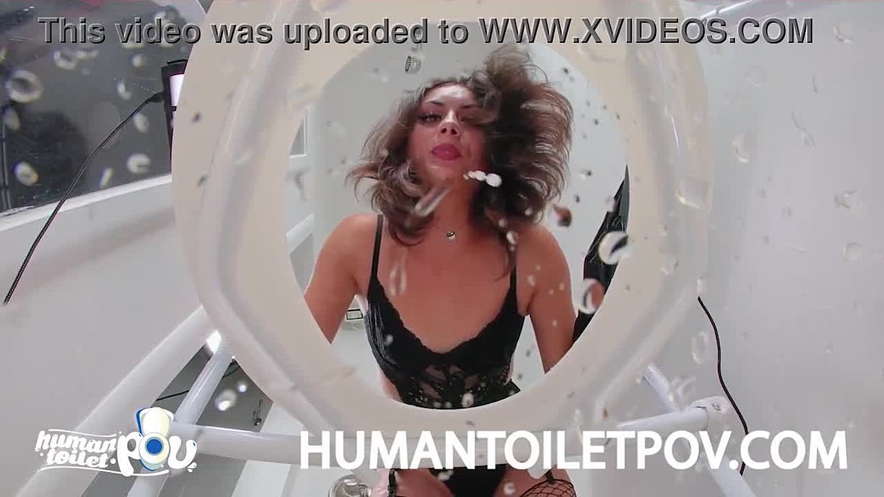 Mistress Lush reigns supreme in toilet urination domination scene