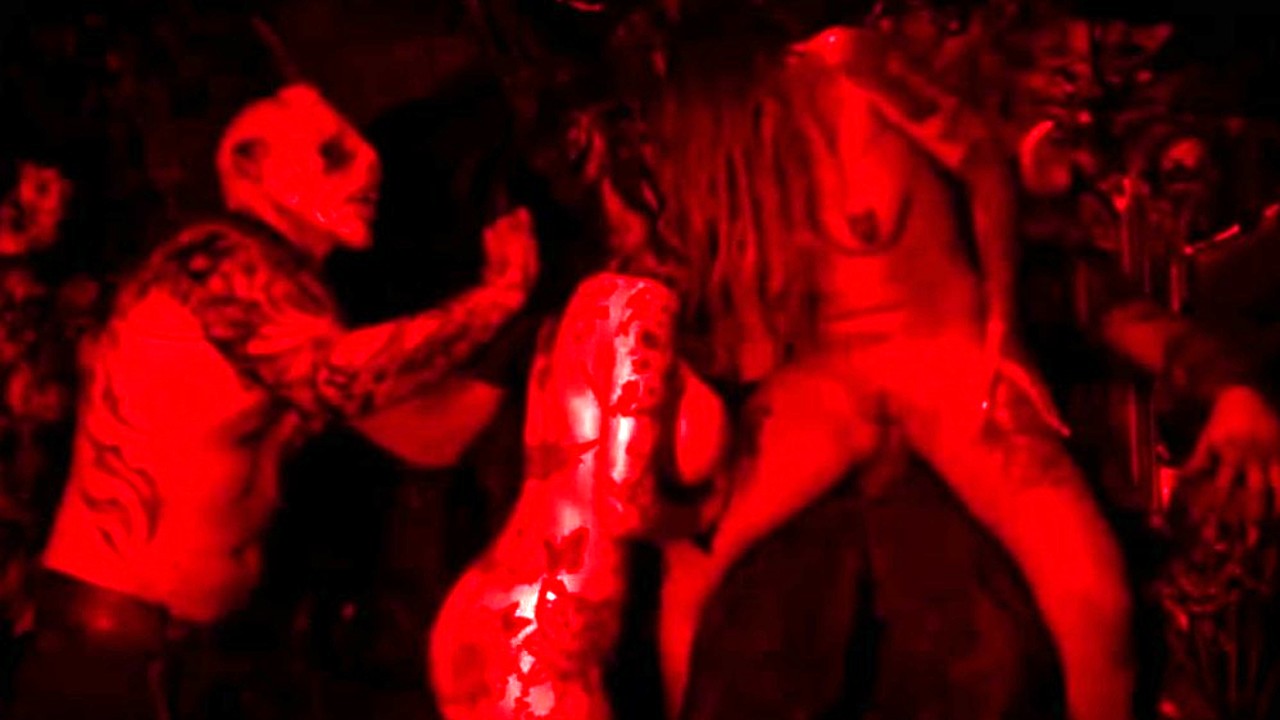 Gothic-themed orgy with intense anal action and monster cock